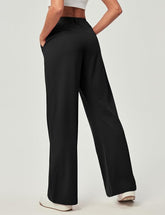 Woman Wide Leg Stretchy Work Dress Pants